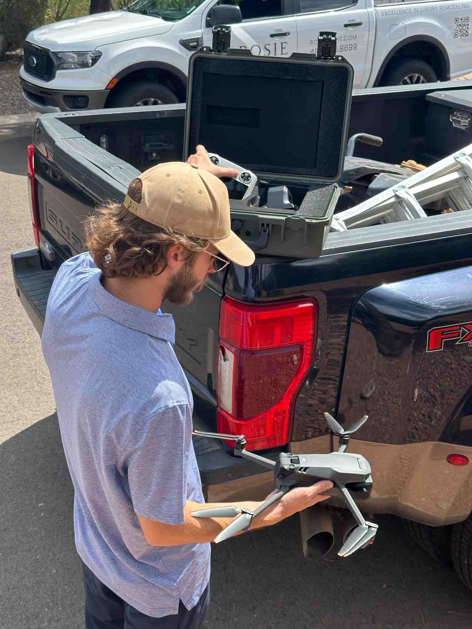 Drone used for roof inspection