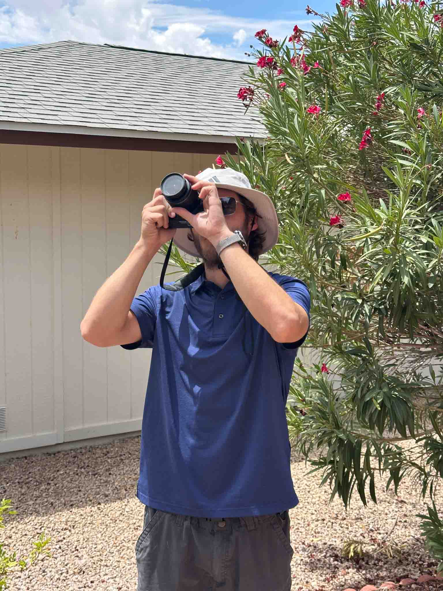 Inspector examining property