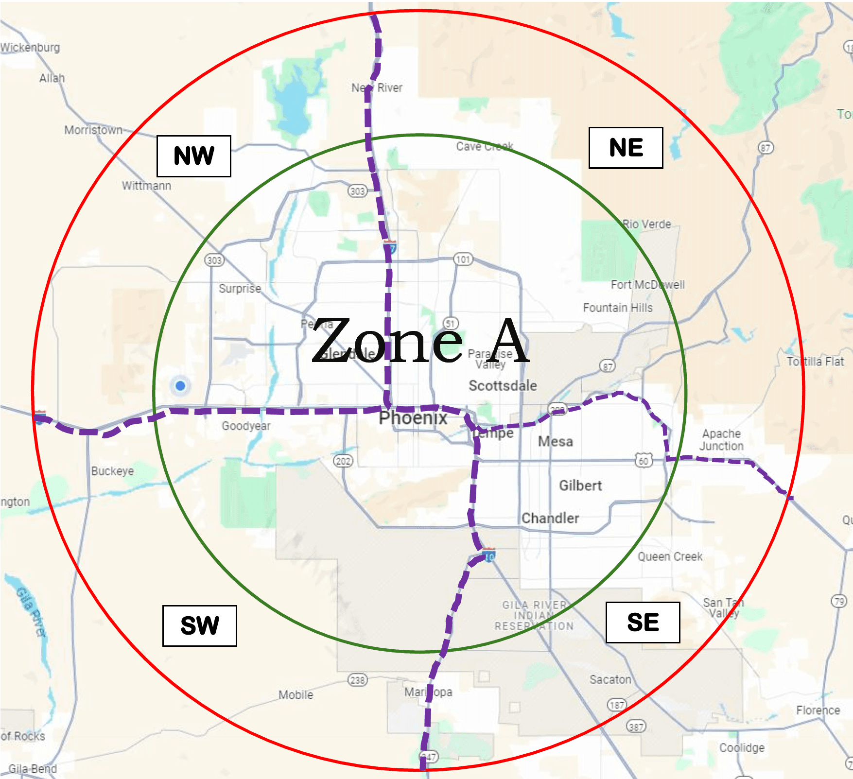 Pricing Zone Map